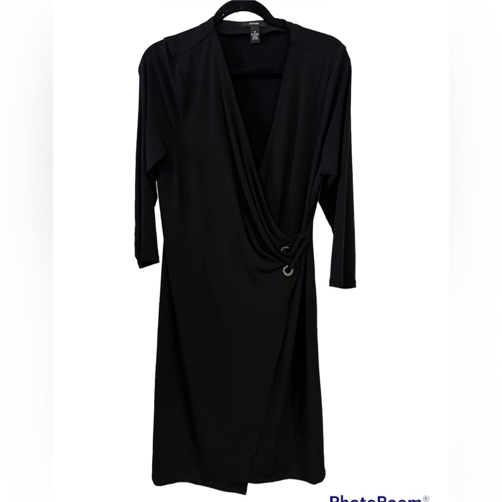 Faux wrap dress -Alfani